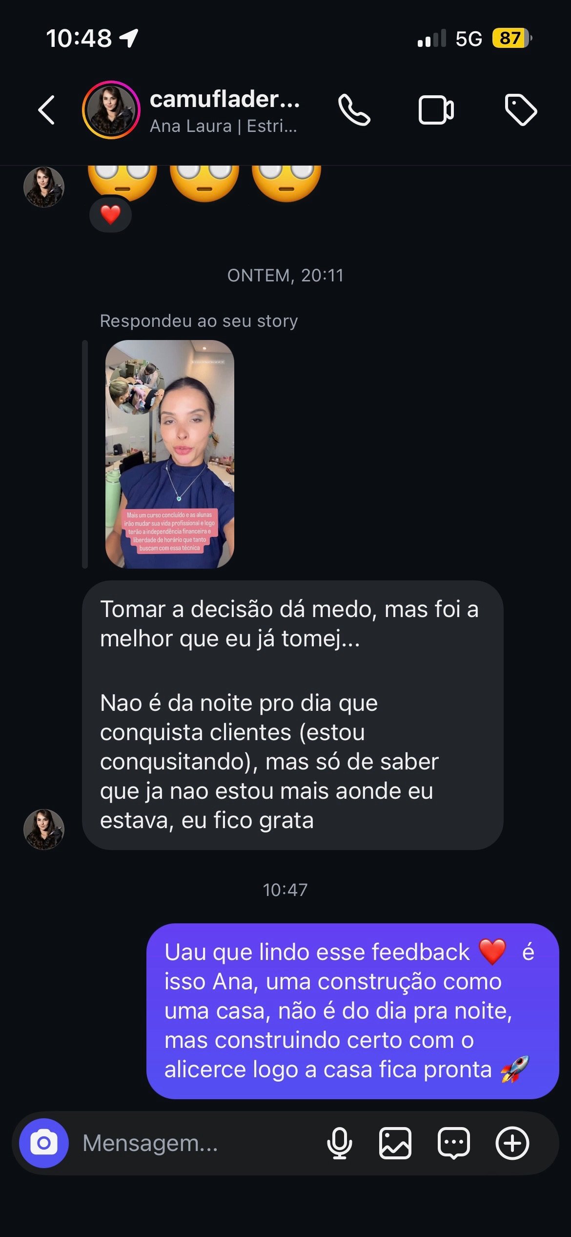 Feedback aluna Diamond