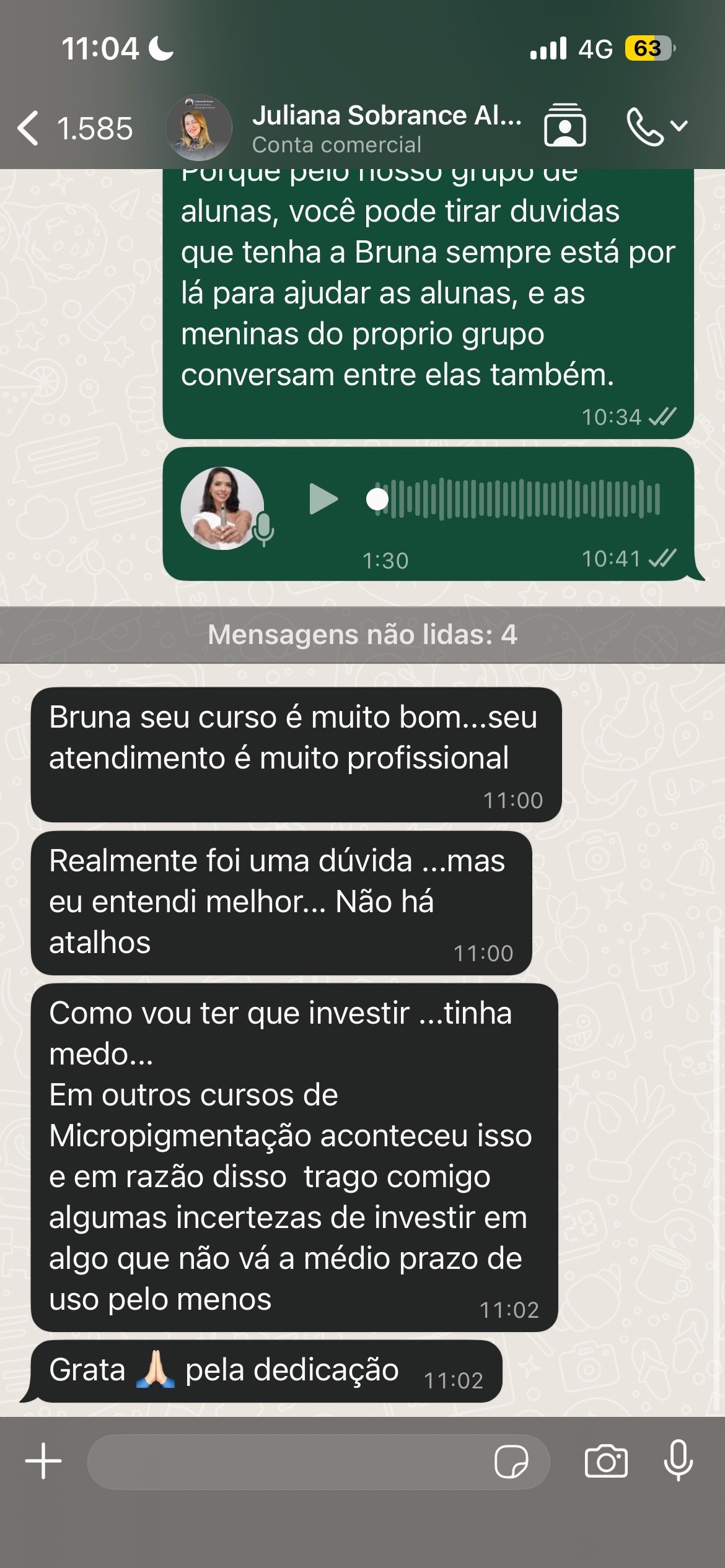 Feedback aluna Diamond